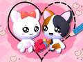 Гульня  Love Cat Draw Puzzle