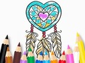 Гульня Coloring Book: Heart Dreamcatcher