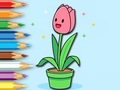 Гульня Coloring Book: A Bunch Of Tulips