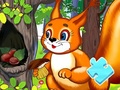 Гульня Jigsaw Puzzle: Squirrel Hide Food