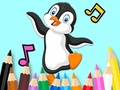 Гульня Coloring Book: Dancing Penguin