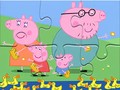 Гульня Jigsaw Puzzle: Peppa Pig Feed Ducks