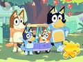 Гульня Jigsaw Puzzle: Bluey Family