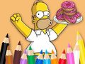 Гульня Coloring Book: Simpson Doughnut