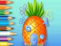 Гульня Coloring Book: Pineapple-House
