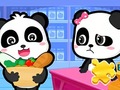 Гульня Jigsaw Puzzle: Baby Panda Supermarket