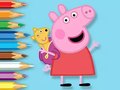 Гульня Coloring Book: Peppa With Toy Bear