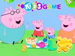 Гульня Jigsaw Puzzle: Peppa Pig Family Picnic