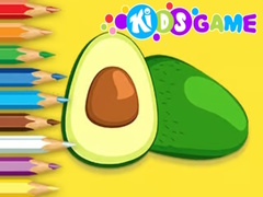 Гульня Coloring Book: Avocado Fruit