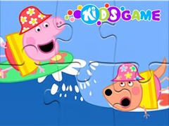 Гульня Jigsaw Puzzle: Peppa Pig Sea Sailing