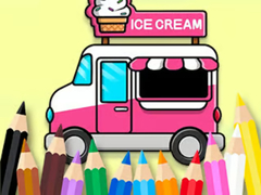 Гульня Coloring Book: Ice Cream Car