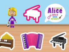 Гульня World of Alice Shapes of Musical Instruments