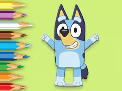 Гульня Coloring Book: Happy Bluey
