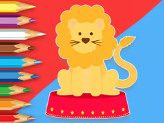 Гульня Coloring Book: Circus-Lion