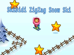 Гульня Skibidi ZigZag Snow Ski