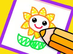 Гульня Toddler Drawing: Beautiful Flower