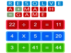 Гульня RE5OLVE a+math=game