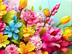 Гульня Jigsaw Puzzle Flowers