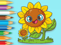 Гульня Coloring Book: Sunflowers