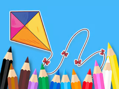 Гульня Coloring Book: Bowknot Kite