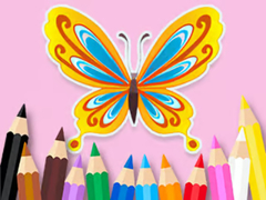 Гульня Coloring Book: Beautiful Butterfly