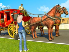 Гульня Horse Cart Transport Taxi Game