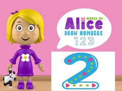 Гульня World of Alice Draw Numbers
