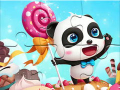 Гульня Jigsaw Puzzle: Panda Candy World