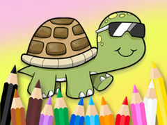 Гульня Coloring Book: Sunglasses Turtle