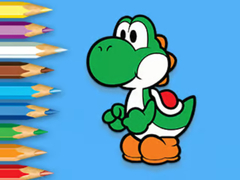 Гульня Coloring Book: Yoshi Fishing Time
