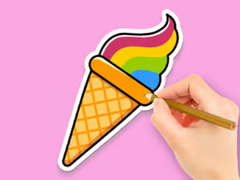 Гульня Coloring Book: Rainbow Ice Cream