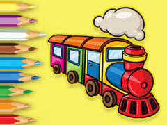 Гульня Coloring Book: Running Train