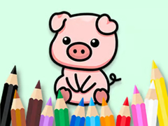 Гульня Coloring Book: Cute Pig 2