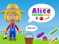 Гульня World of Alice Vegetables Names