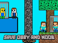Гульня Save Obby and Noob Two-players