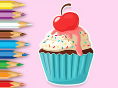 Гульня Coloring Book: Apple Cupcake