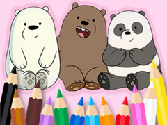 Гульня Coloring Book: We Three Bears