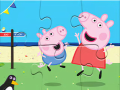 Гульня Jigsaw Puzzle: Peppa Fun Day