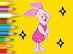 Гульня Coloring Book: Piglet With Balloon