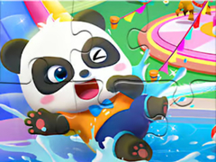 Гульня Jigsaw Puzzle: Baby Panda Water Park