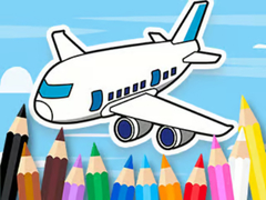 Гульня Coloring Book: Flying Airplane