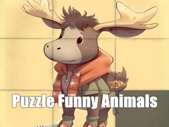 Гульня Puzzle Funny Animals