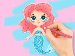 Гульня Coloring Book: Enjoying Mermaid