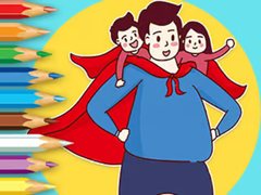 Гульня Coloring Book: Father's Day