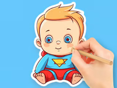 Гульня Coloring Book: Cute Super Baby