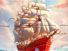 Гульня Jigsaw Puzzle: White Sailing Boat