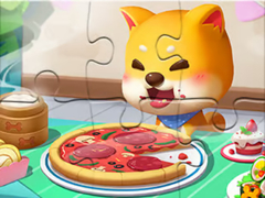 Гульня Jigsaw Puzzle: Pizza Dog
