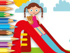 Гульня Coloring Book: Playing Slide