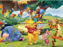 Гульня Jigsaw Puzzle: Winnie The Pooh Party