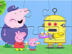 Гульня Jigsaw Puzzle: Peppa Robot